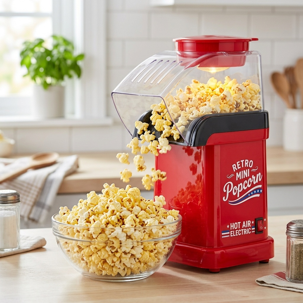 Mini Hot Air Popcorn Maker