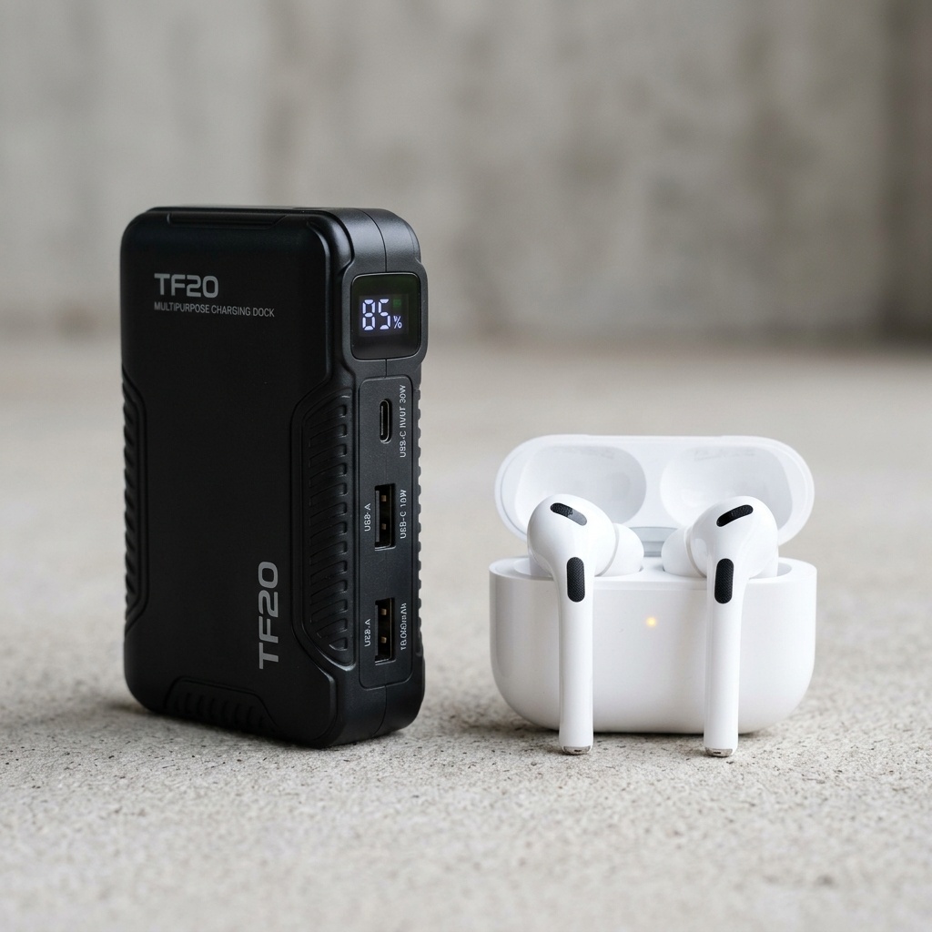 TF20 Multipurpose Powerbank with AirPods